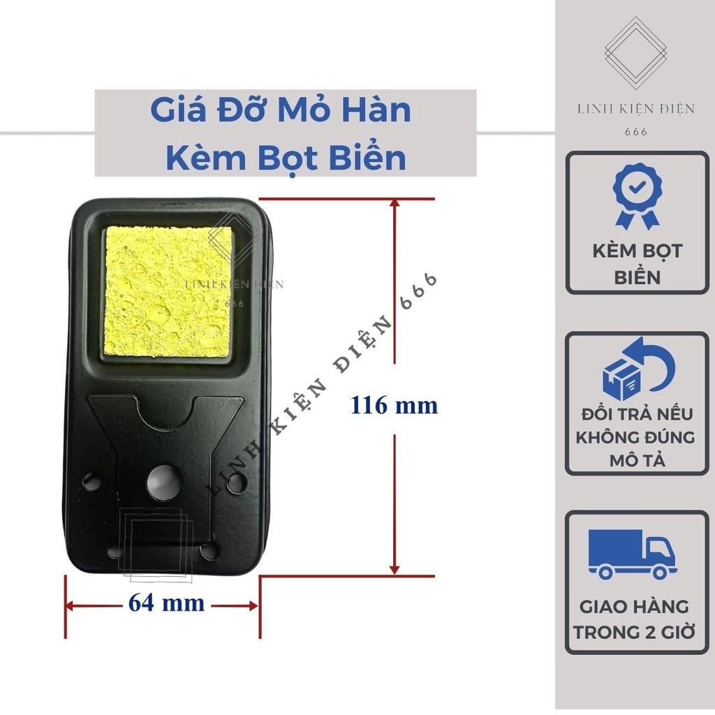 Giá Đỡ Mỏ Hàn Gác Máy Hàn Kèm Bọt Biển GDMHKBB