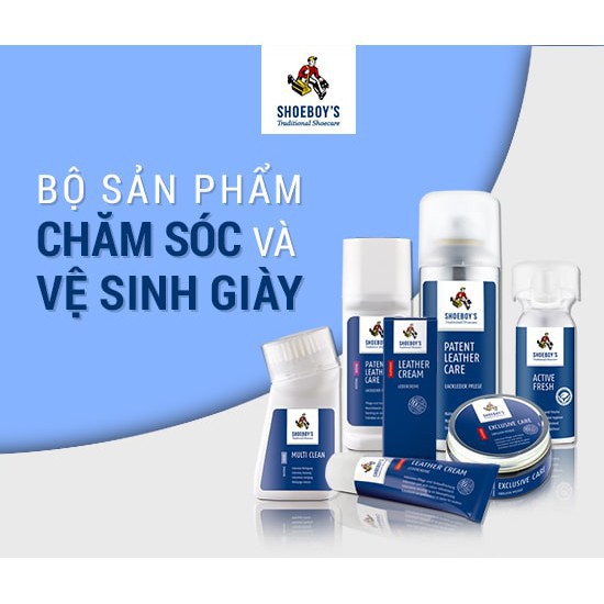 Xi Đánh Giày Màu Nâu Nhập Khẩu Đức Dạng Kem Shoeboy SR02 Si Đánh Giày Nâu Làm Mềm Phục Hồi Vết Xước Lấy Lại Màu Da Giày