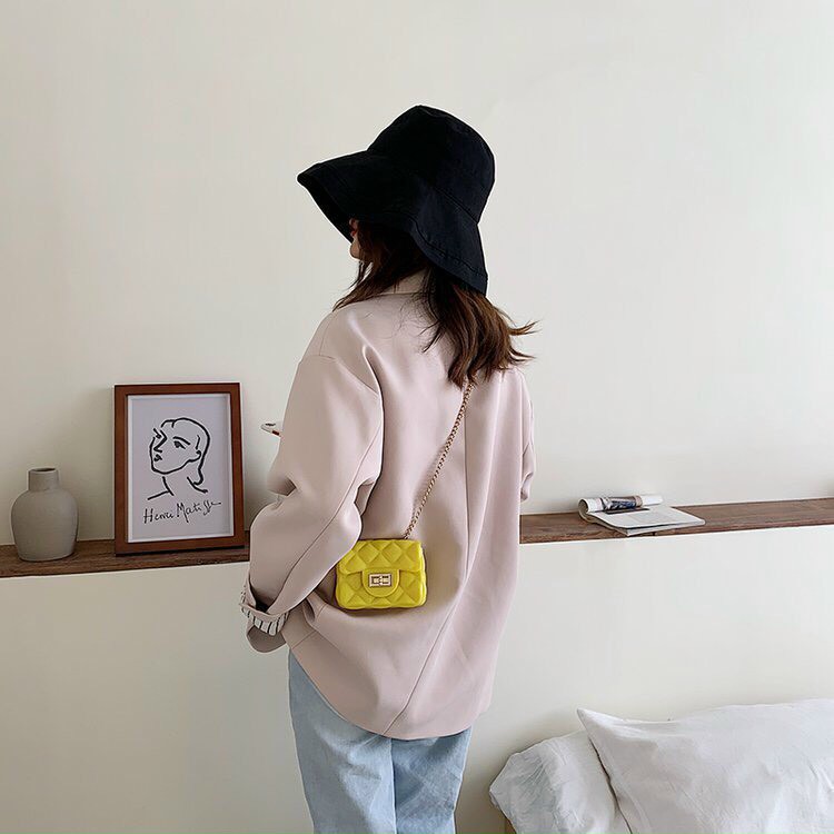Túi mini PH028, Túi Nhựa Mini Siêu Xinh, Túi đeo chéo Hàng Quảng Châu cho nữ- hình thật