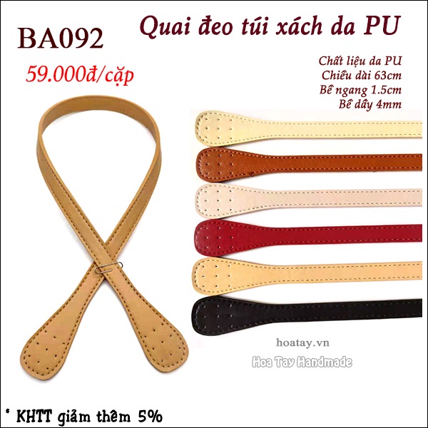 Quai đeo túi xách da PU BA092