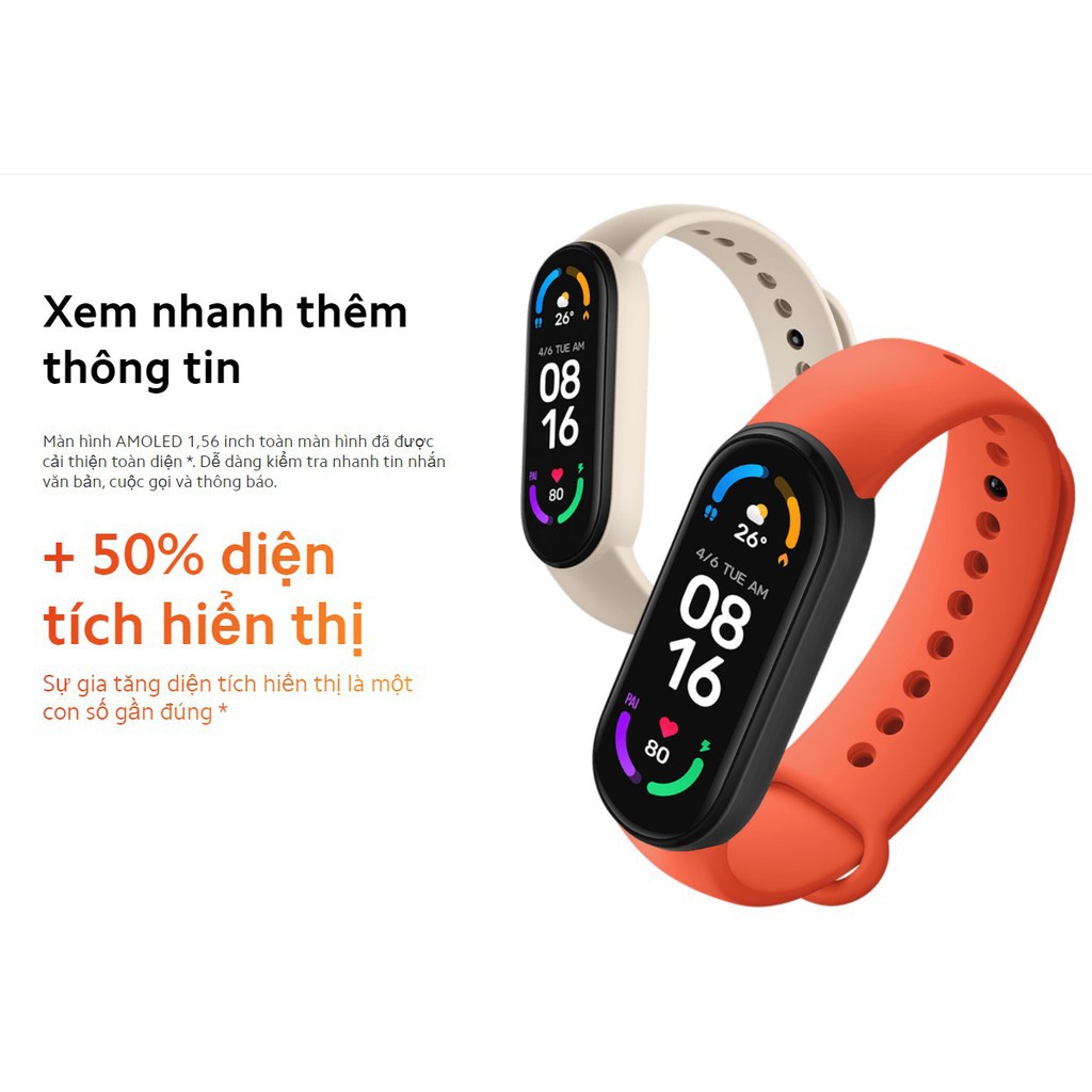 [DGW , BH 12 THÁNG] Vòng đeo tay Xiaomi Mi Band 6 - Chính hãng