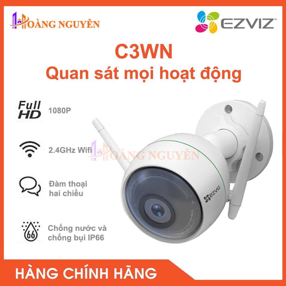 [NHÀ PHÂN PHỐI] Camera IP Wifi Ezviz CS-CV310 C3WN 2Mp Full HD1080P - Camera Wifi Ngoài Trời - Tầm Nhìn Ban Đêm 30m