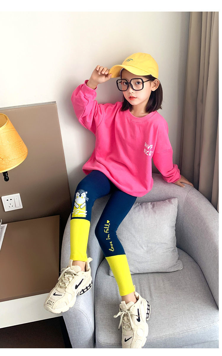 Quần Legging Thời Trang Mùa Xuân Thu 2021 Xinh Xắn Cho Bé Gái