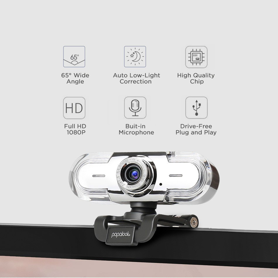 Webcam Pa452 1080p Tích Hợp Micro Cho Windows 7 / 8 / 10 / Xp / Mac Os / Mac | BigBuy360 - bigbuy360.vn