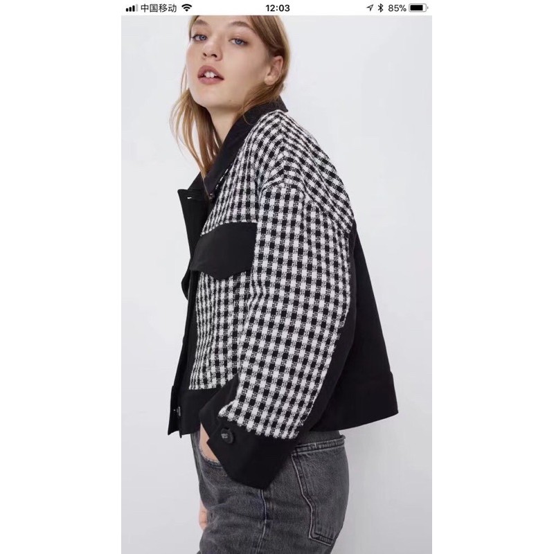 Áo khoác caro #Zara #230k / size Xs S