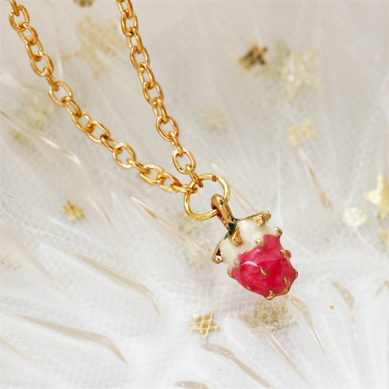 Lovely Strawberry Fruit Necklaces For Women