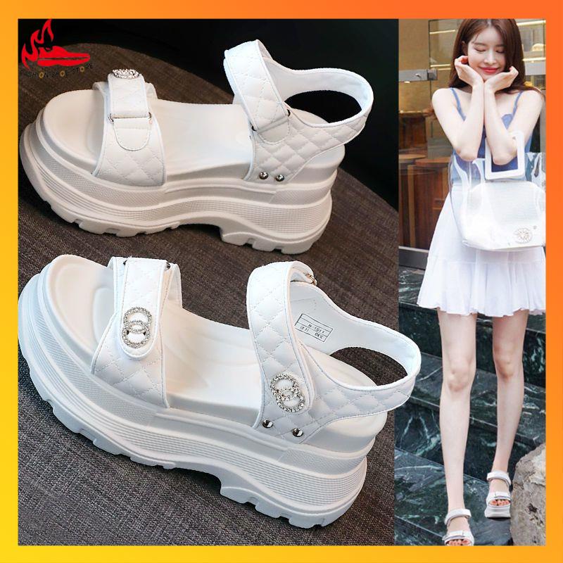 Giày Sandal Thể Thao Đế Dày Tăng Chiều Cao Thời Trang