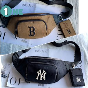 Túi Đeo Chéo Túi Bao Tử MLB Monogram Nylon Jacquard New York Yankees Full Tag Mac