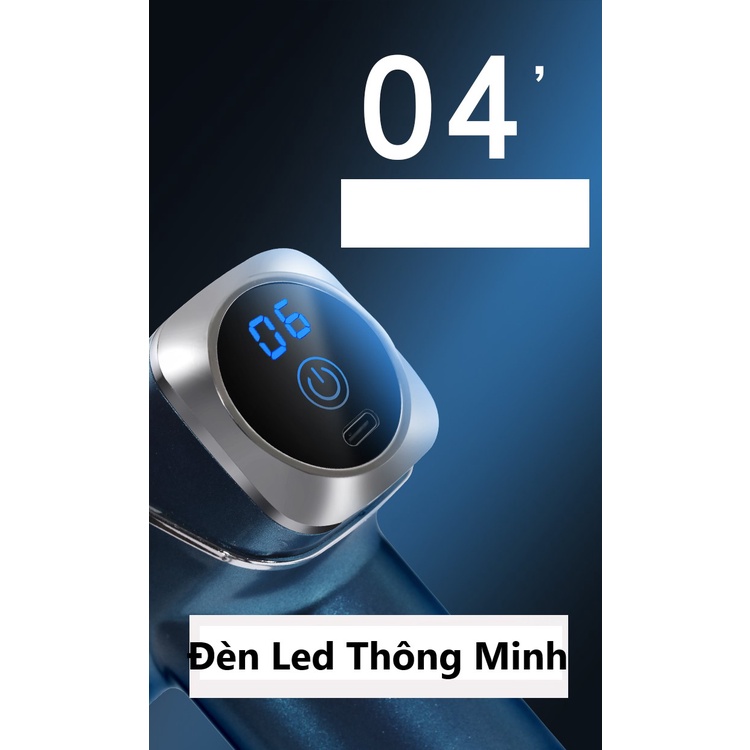 Máy massage cầm tay HAKAIO MINI đèn LED cao cấp 4 Đầu 6 Chế Độ Làm Giảm Đau Toàn Thân