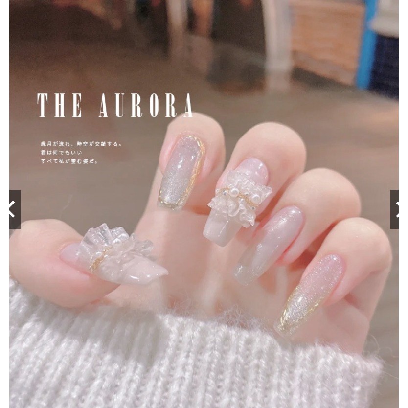 Charm nơ nhún trang trí nail