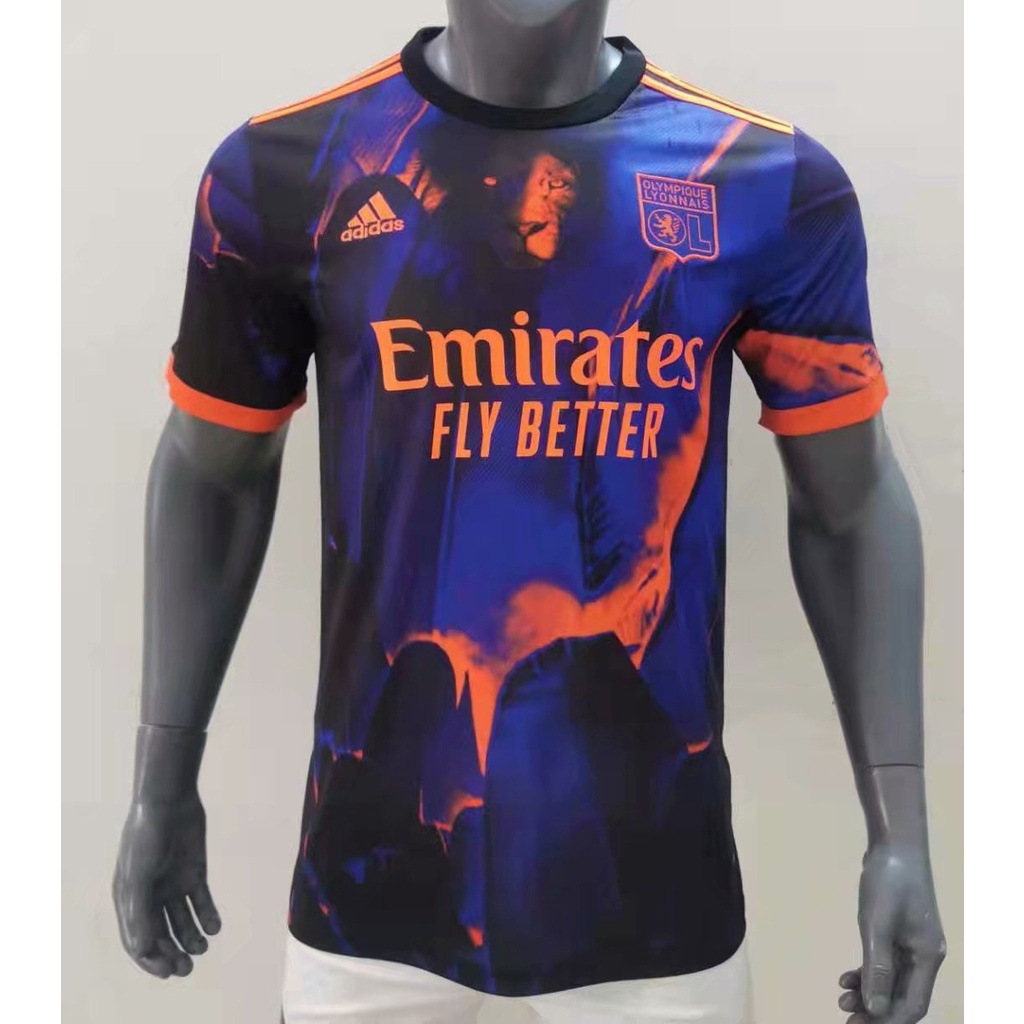 Áo Bóng Đá 21 22 Lyon Phiên Bản Thái Chất Lượng Cao Size S-2XL