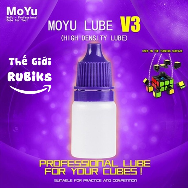 Moyu Lube V1 / V2 / V3 Dầu Bôi Trơn Rubik dùng cho WRM 2021 Maglev, GAN 12 Maglev, M Leap, Tornado, RS3M 2021.