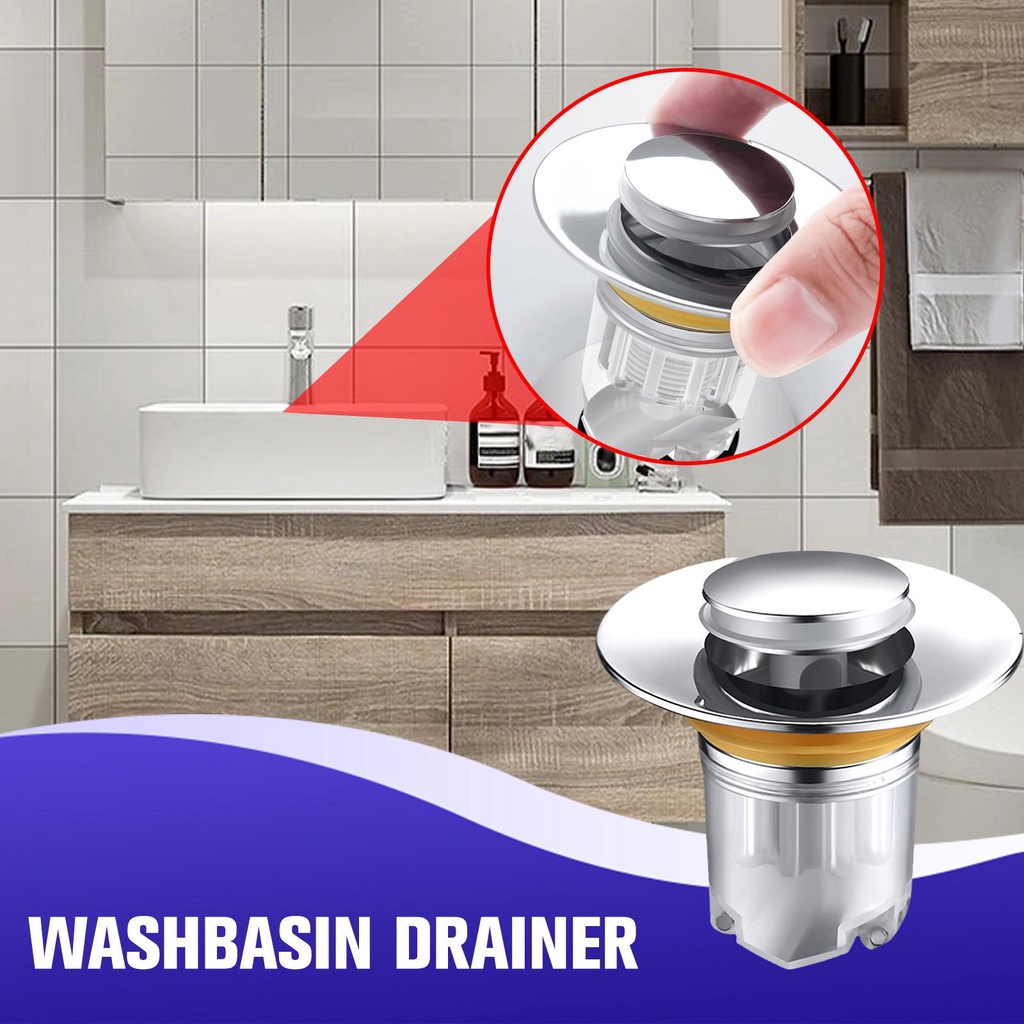 Nắp Chặn Tóc Bằng Thép Không Gỉ Cho Bồn Rửa Nhà Tắm