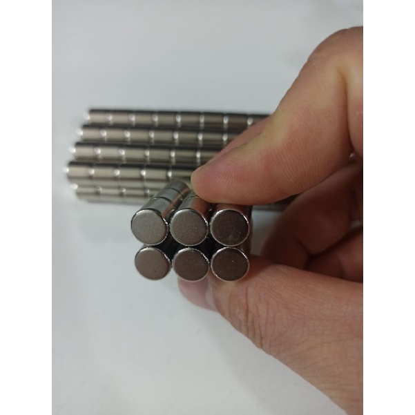 Nam châm hình trụ phi 10x10 mm lực hút siêu mạnh, giá rẻ nhất thị trường