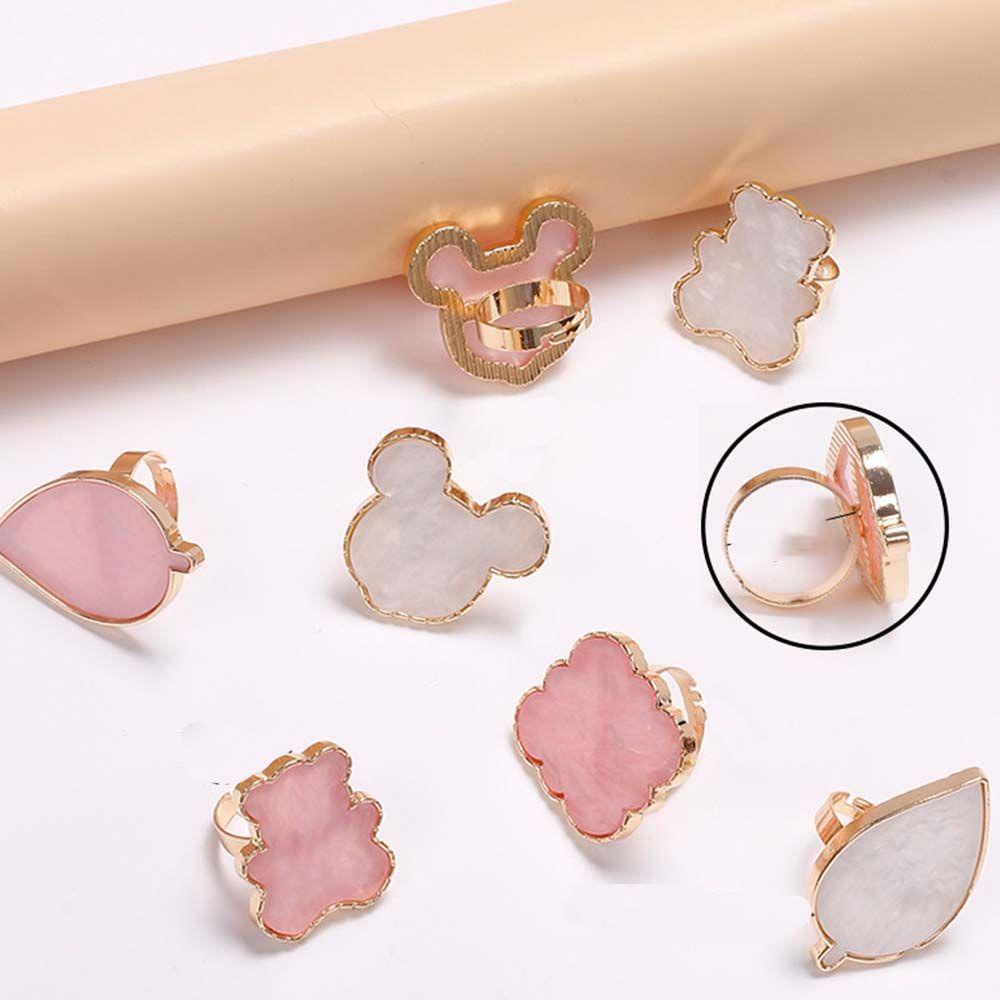 Khay Trưng Bày Móng Tay Giả Hình Chiếc Lá / Chú Gấu / Đĩa Đựng Nước Hoa Hồng / Nước Hoa C
