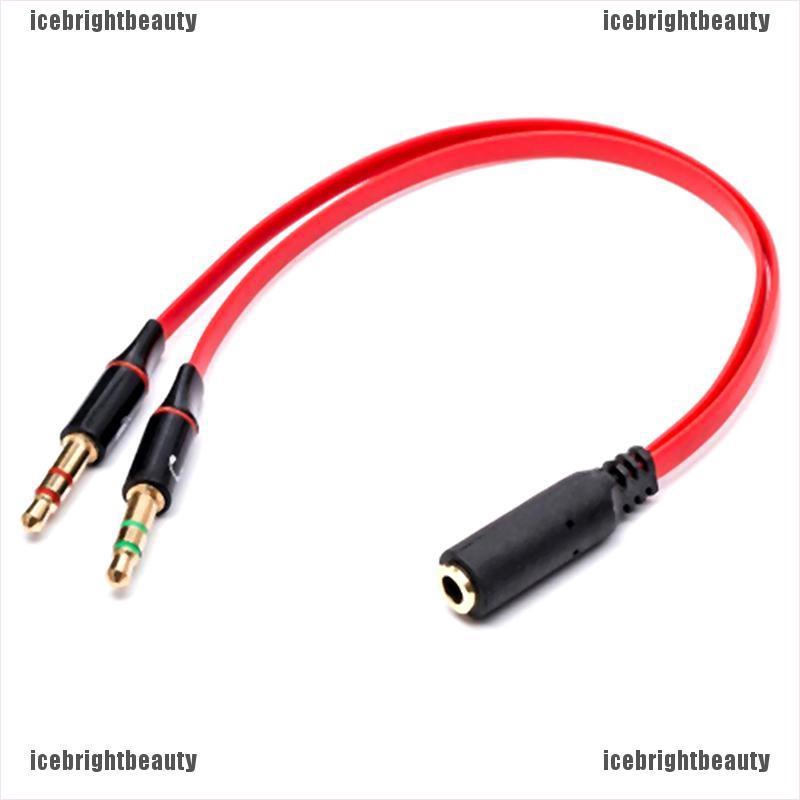 ❀Thái Cực Quyền❀ Dây Cáp Âm Thanh Chia 2 Cổng 3.5mm Tiện Dụng