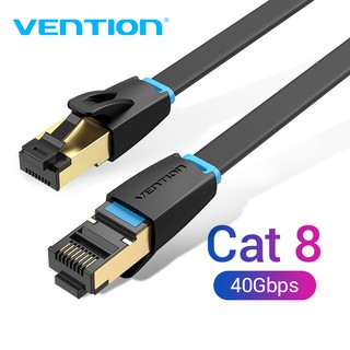 Cáp mạng vention cat8 tốc độ cao 40gbps 2000 mhz cáp internet sftp cáp ethernet phẳng rj45 cho modem định tuyến