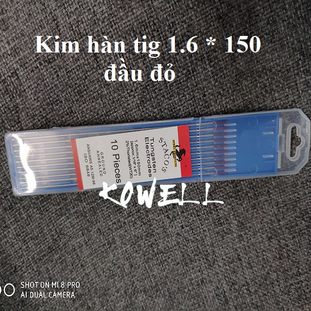 1 cây Kim hàn tig inox , nhôm 1.6-2.0-2.4-3.2 Que hàn tig
