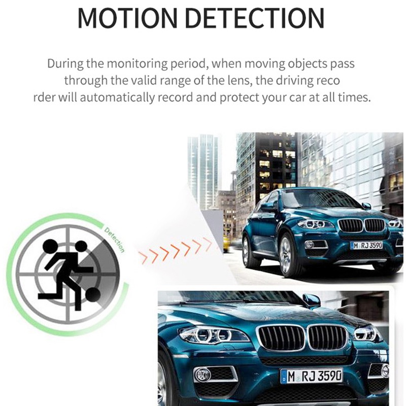 1080P Touch Dash Cam Car Recorder Camera Camera kép Camera hành trình phía trước và phía sau 170 góc Màn hình lùi đỗ xe 24h | BigBuy360 - bigbuy360.vn