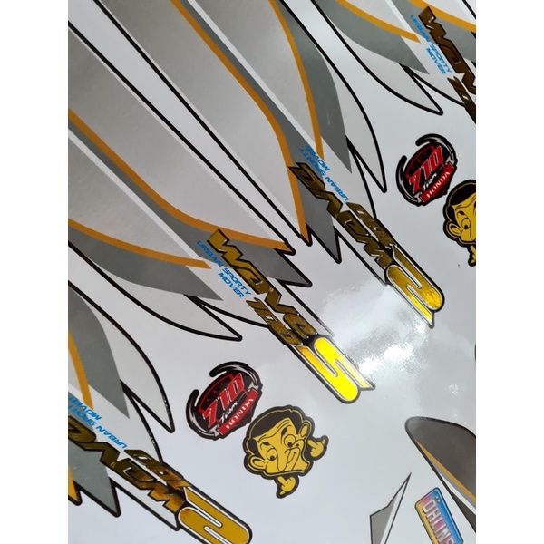 Tem wave S ghép crom dán cho xe 50cc-100-110