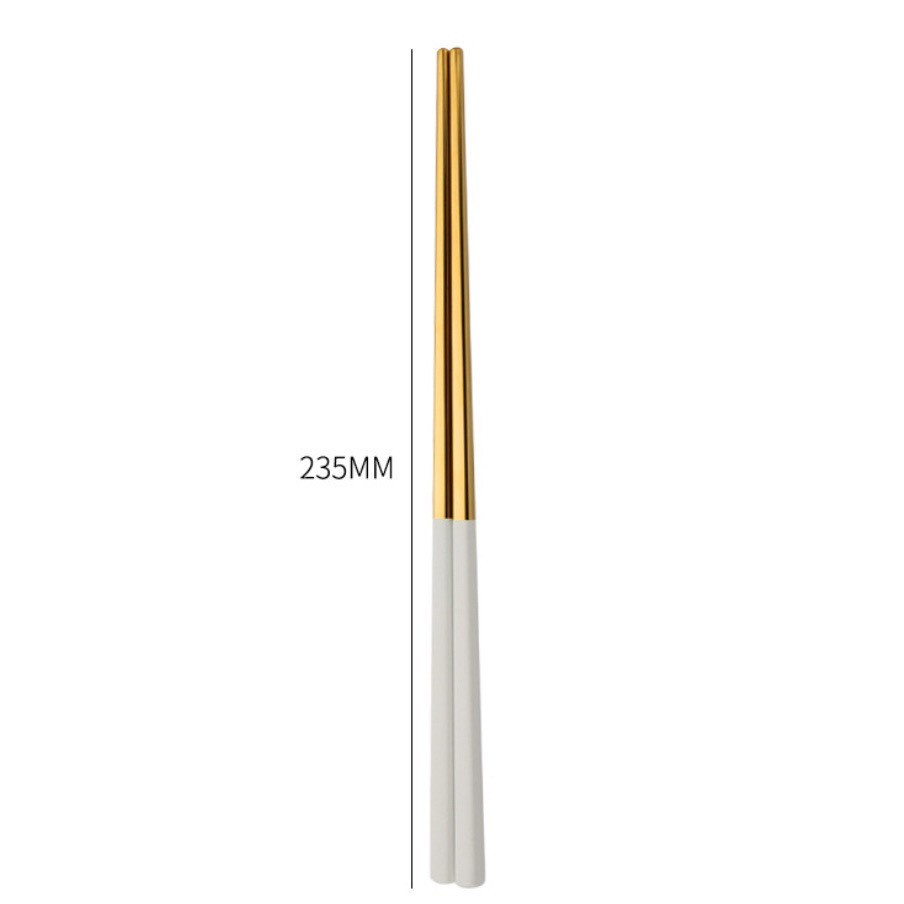 đũa inox. bộ đũa inox 304 cao cấp. bộ đũa inox 304 mạ vàng sang chảnh | BigBuy360 - bigbuy360.vn