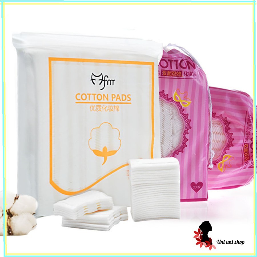 Bông tẩy trang 3 lớp Cotton Pads [Túi 222 miếng]