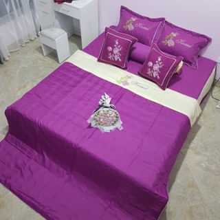 TRỌN BỘ CHĂN GA GỐI SATIN 7 MÓN
