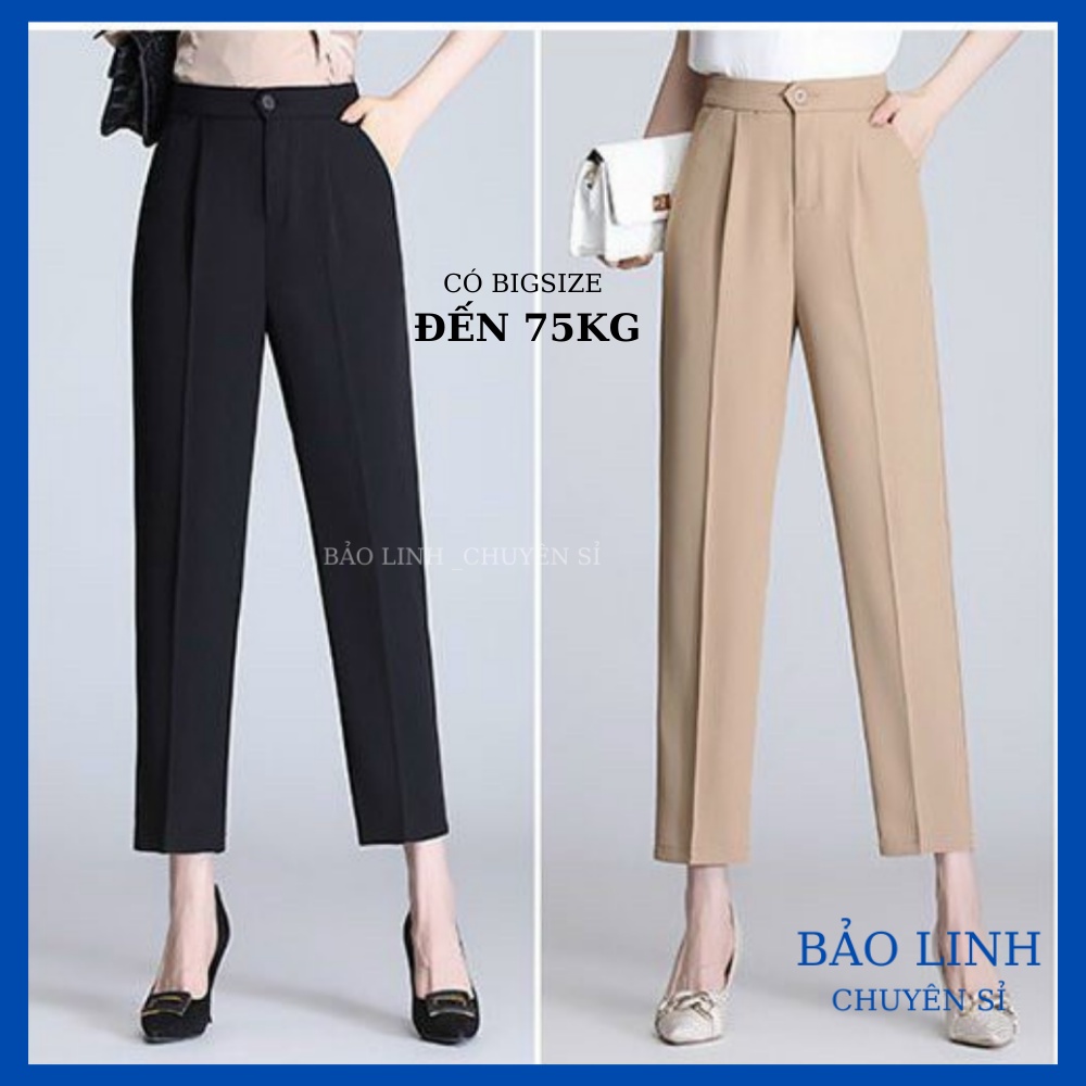 Quần Tây Nữ Lưng Chun Bigsize Cạp Cao Dáng Baggy Công Sở Đi Làm Đi Học M788 | BigBuy360 - bigbuy360.vn