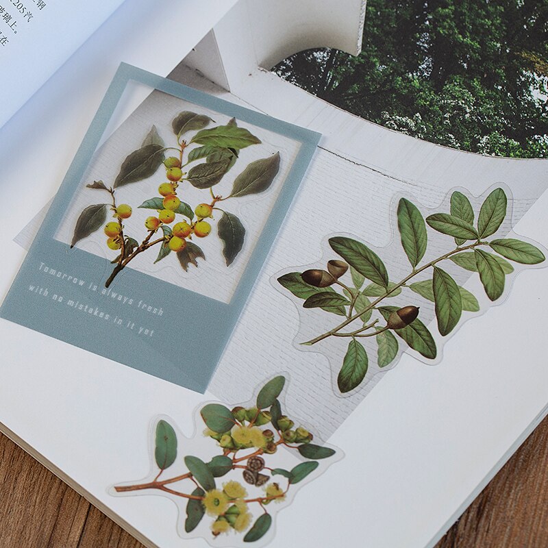 Set 40 miếng dán trang trí hoa lá tùy chọn chất lượng cao đa năng