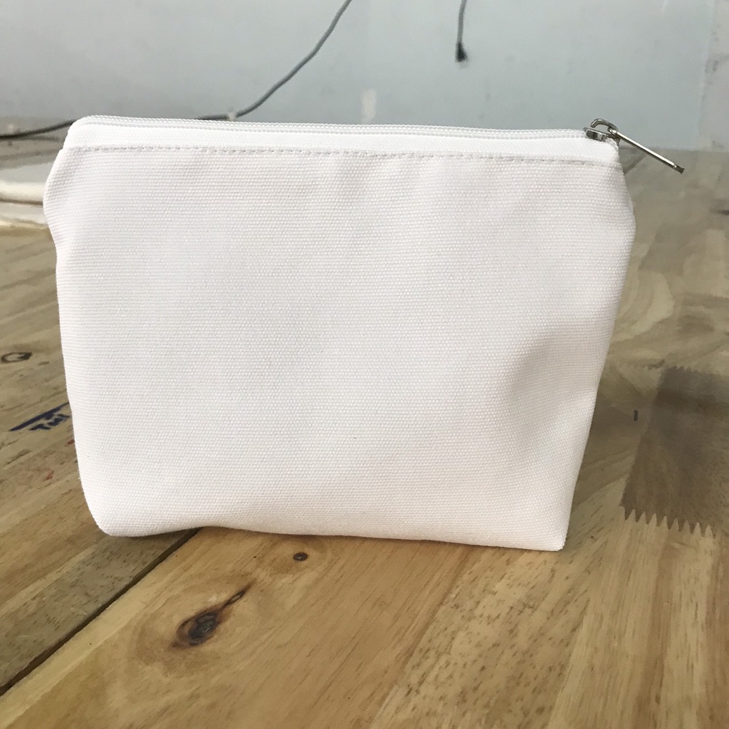 Túi bóp viết vải canvas  trơn để vẽ, thêu