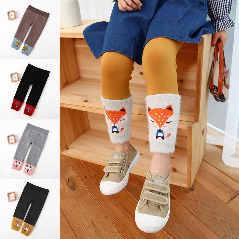 Quần Legging In Hình Động Vật Cho Bé Gái