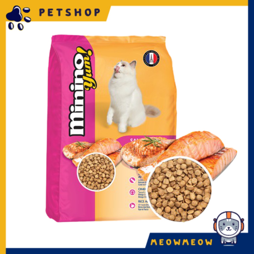 Hạt cho mèo MININO | Túi 1.5KG | Hạt Minino Yum - Thức ăn khô dinh dưỡng cho mèo.