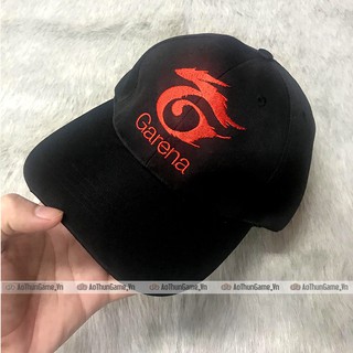 Nón game hình Logo Garena (Thêu 3D Black , không phái Decal dán)
