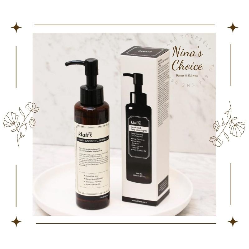 Tẩy trang dạng dầu - Klairs - thành phần tự nhiên, làm sạch da mịn màng - Gentle Black Deep Cleansing Oil | BigBuy360 - bigbuy360.vn