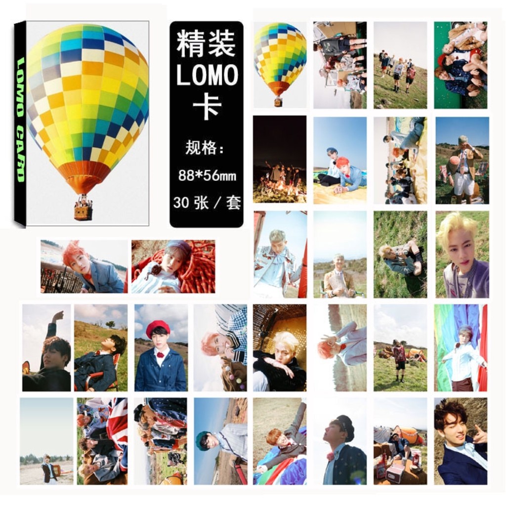 LOMO CARD 15 MẪU 30 TẤM ẢNH KPOP BTS