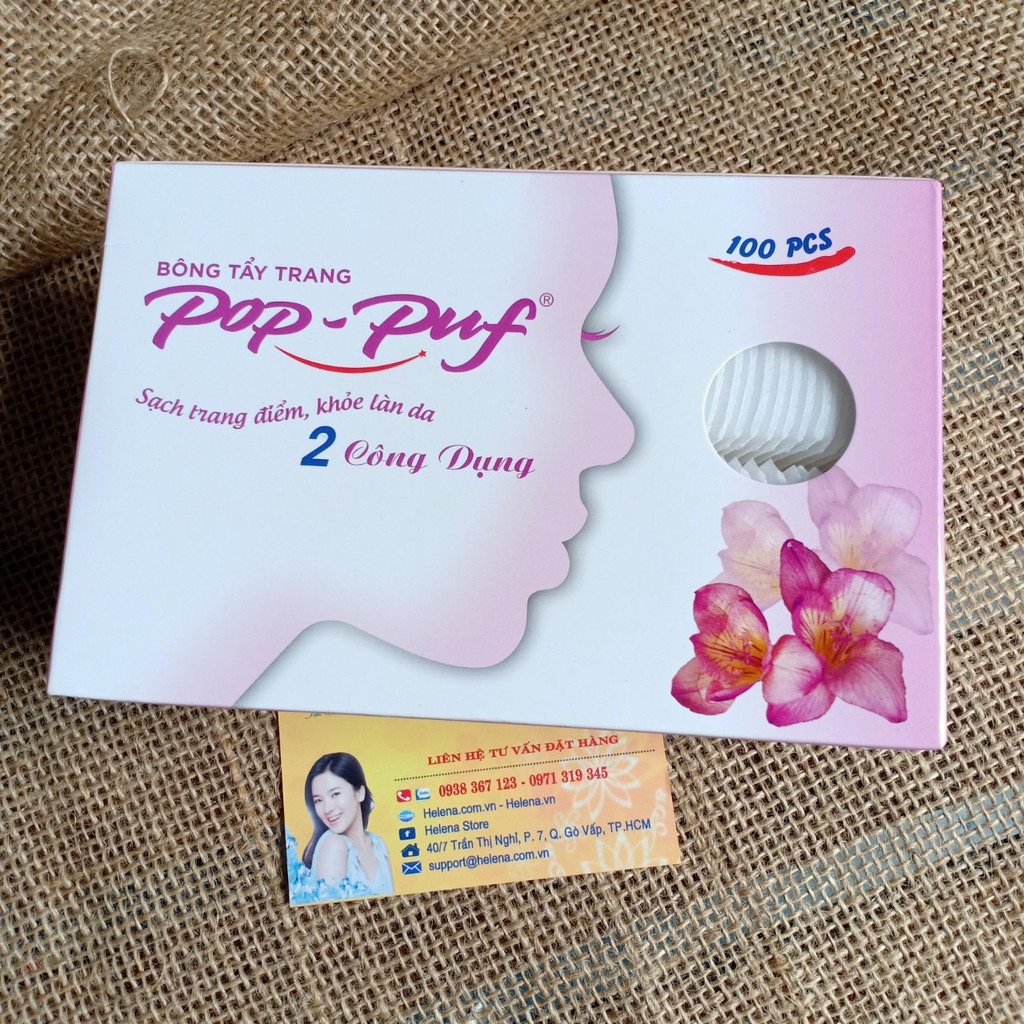 Bông Tẩy Trang Pop Puf 100 Miếng