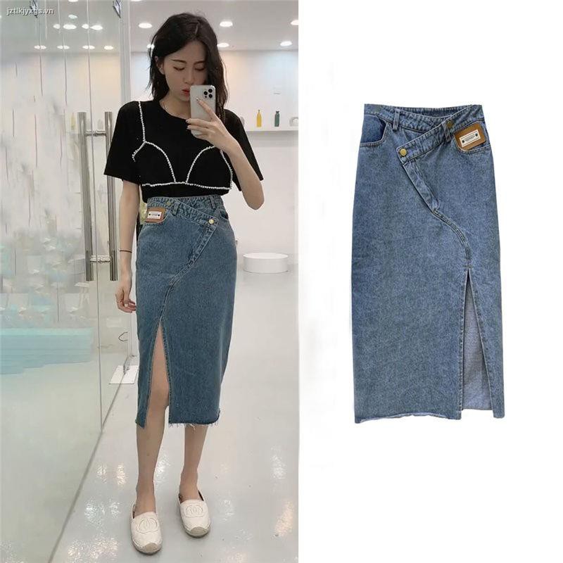 Chân Váy Jeans Chữ A Lưng Cao Thời Trang Cho Nữ | BigBuy360 - bigbuy360.vn