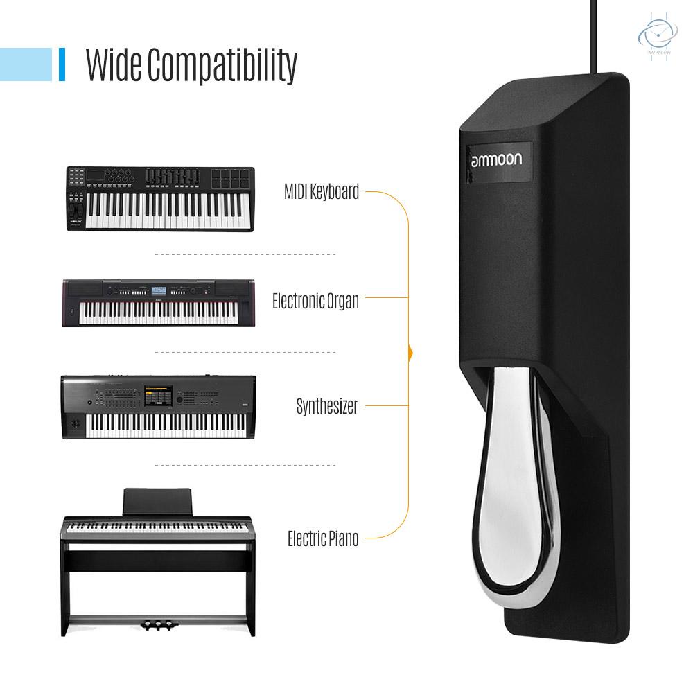 Bàn Đạp Kỹ Thuật Số Cho Đàn Piano Điện Tử Casio Yamaha Roland 6.35mm