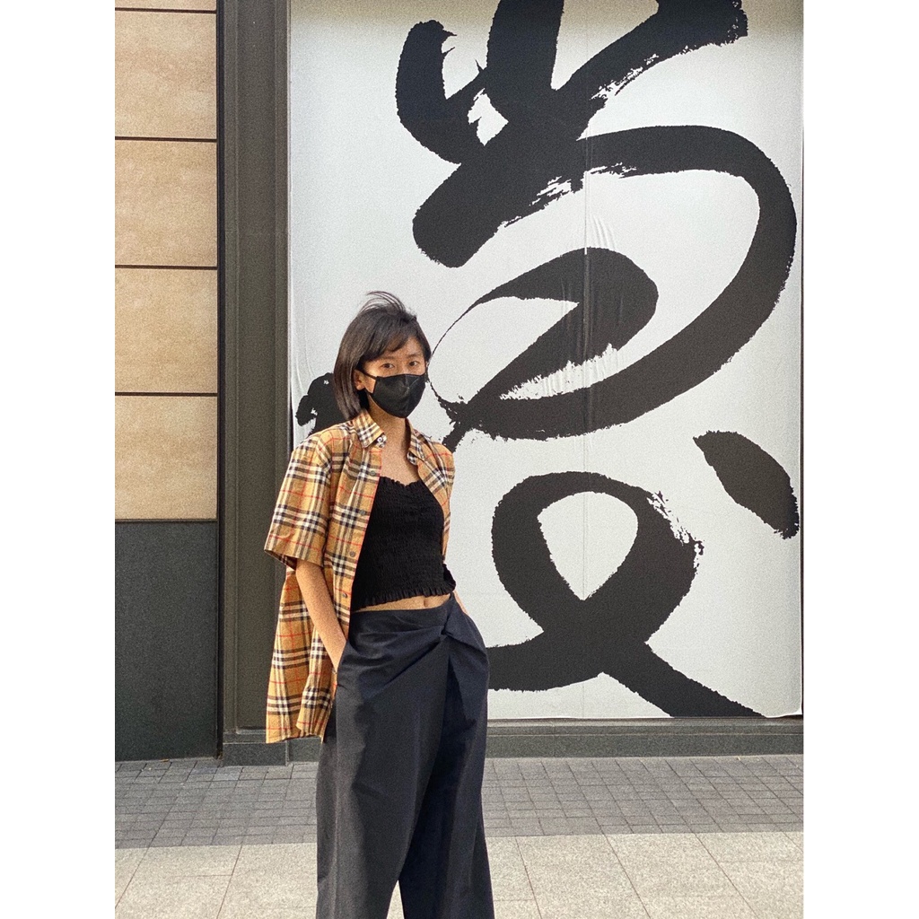 Áo Sơ Mi Ngắn Tay Họa Tiết burberry Cổ Điển Chất Lượng Dành Cho Nam Và Nữ
