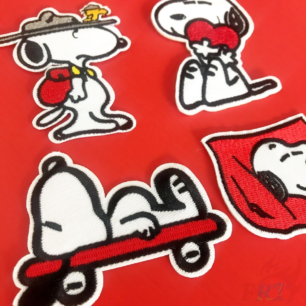 ☸ Snoopy Patch ☸ 1Pc PEANUTS Diy Sew On Iron On Badges Patches（Snoopy - Series 02）