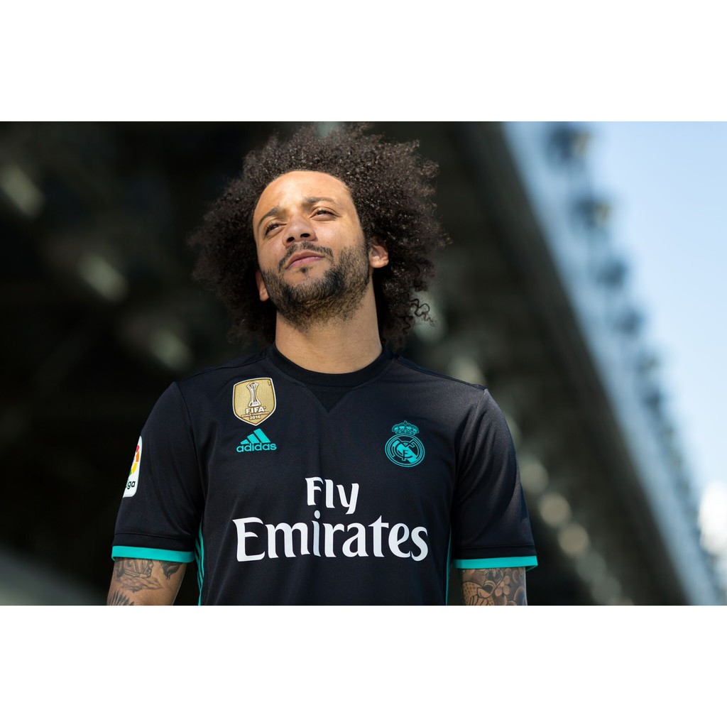 Áo Thun Tay Ngắn In Chữ Real Madrid Jersey 2017 / 2018