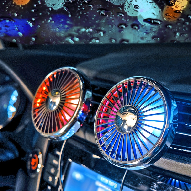 Quạt Làm Mát Mini 3 Tốc Độ Cổng USB 5V Cho Xe SUV / Xe Tải