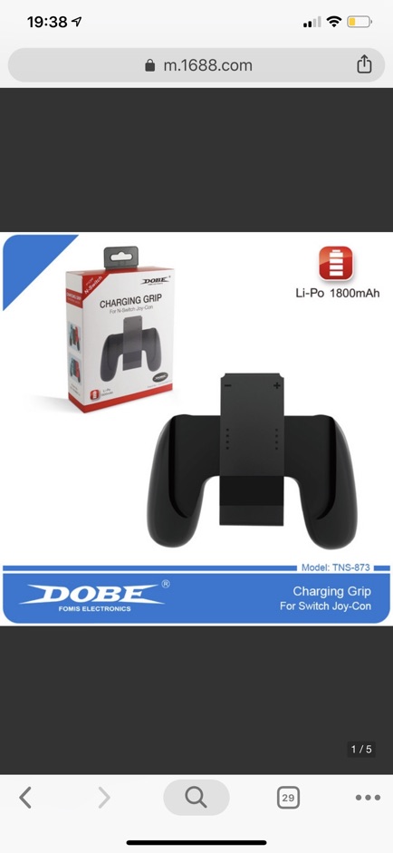 [Mã ELFLASH5 giảm 20K đơn 50K] Joy-con Charging Grip Nintendo Switch chính hãng Dobe