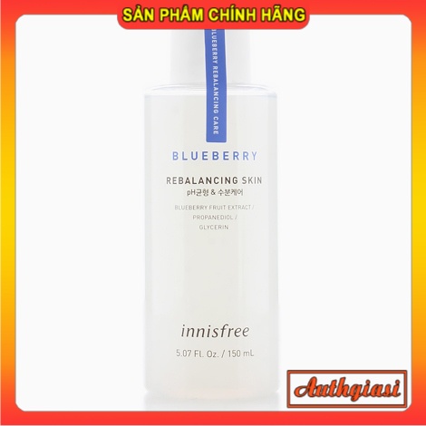 Nước Hoa Hồng Cân Bằng Da Innisfree Blueberry Rebalancing Skin chiết xuất từ BLUEBERRY NHH 150ml