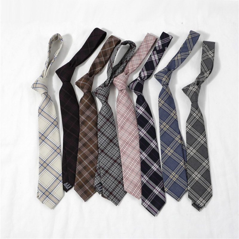 Cà Vạt cotton Sọc Ca Rô Thời Trang Anh Quốc Cá Tính