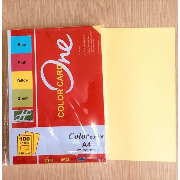 Bìa Màu A4 One 160 g/m2