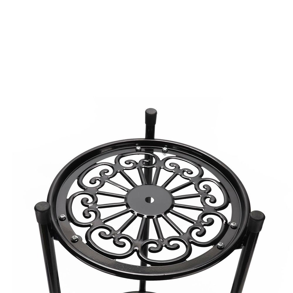 YIYU Giá đỡ chậu hoa/ cây cảnh bằng kim loại 2 tầng siêu bền trang trí nhà cửa/ sân vườn tiện lợi