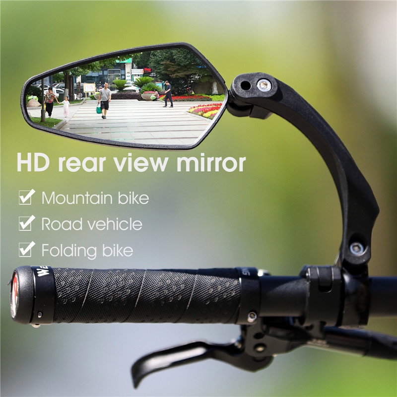 Gương chiếu hậu WEST BIKING góc rộng HD gắn tay lái xe đạp/ xe đạp điện/ xe tay ga