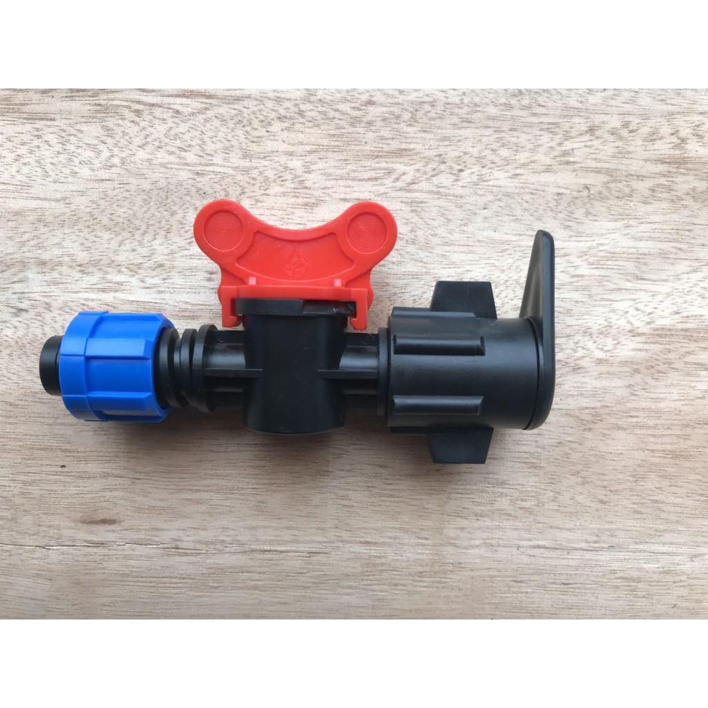 Van khóa khởi thủy gài ống 16mm - 10 bộ dành cho hệ thống tưới nhỏ giọt tự động
