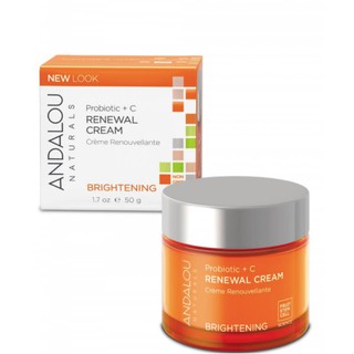 Kem dưỡng Andalou Renewal Cream Brightening Probiotic + C 50g